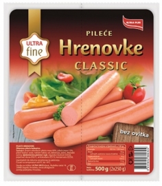 Pileće hrenovke Classic 500g
