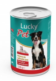 Lucky pet hrana za odrasle pse govedina 1240g